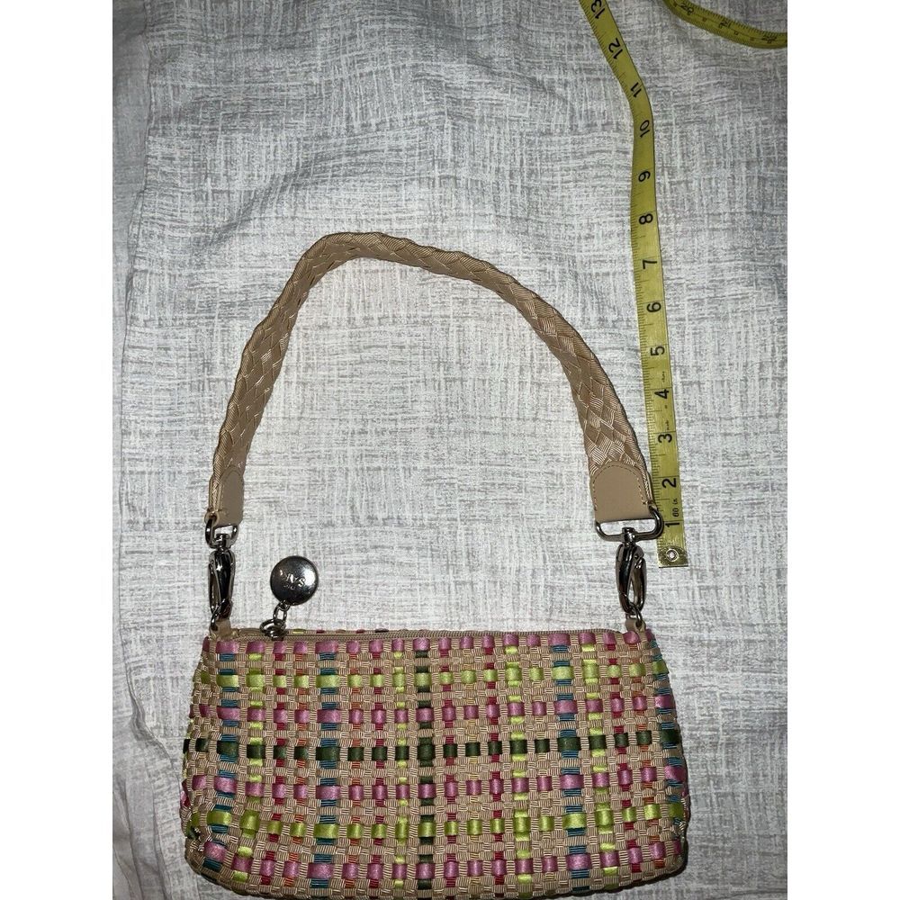 The Sak‎ Spring Bouquet pastel ribbon woven bag purse removeable strap microbag - Picture 15 of 16